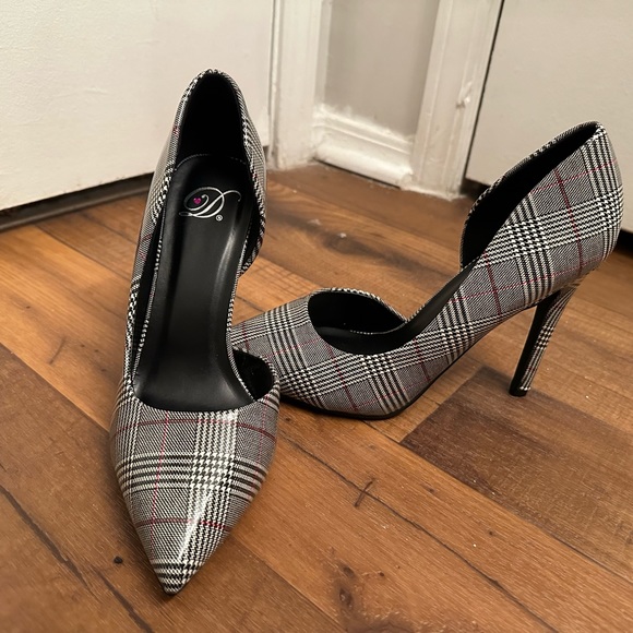 "D Heart" Women's Gray Platform High Heels Size - Picture 4 of 6